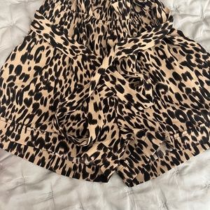 Cheetah print shorts
